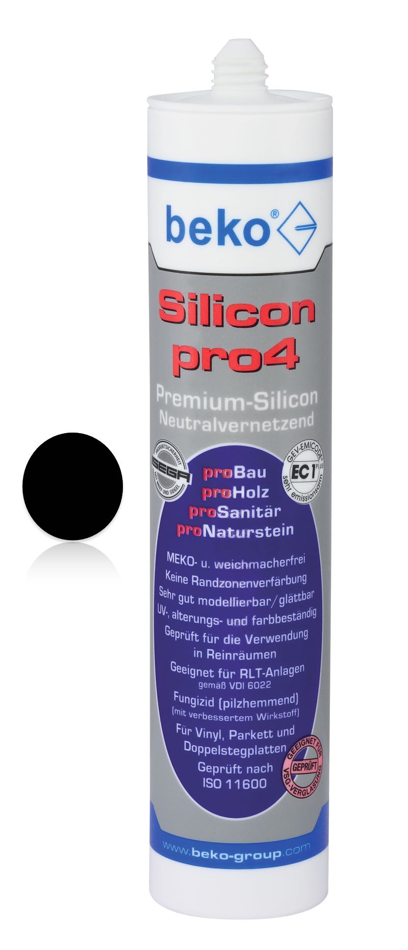 Silicon schwarz pro4 - Neutralvernetzendes Premium-Silicon