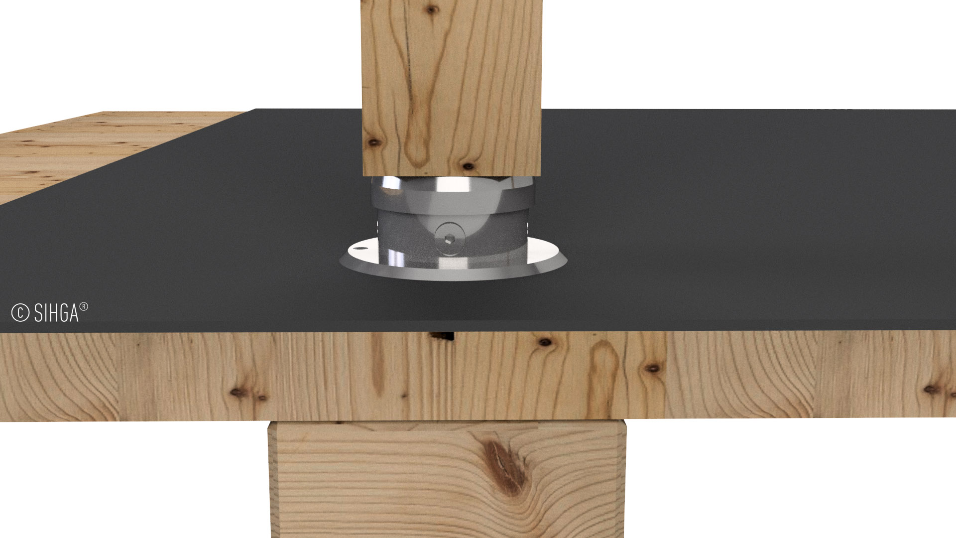Pfalu Aquastop® - Befestigungssystem für Geländersteher auf Flachdachabdichtungen