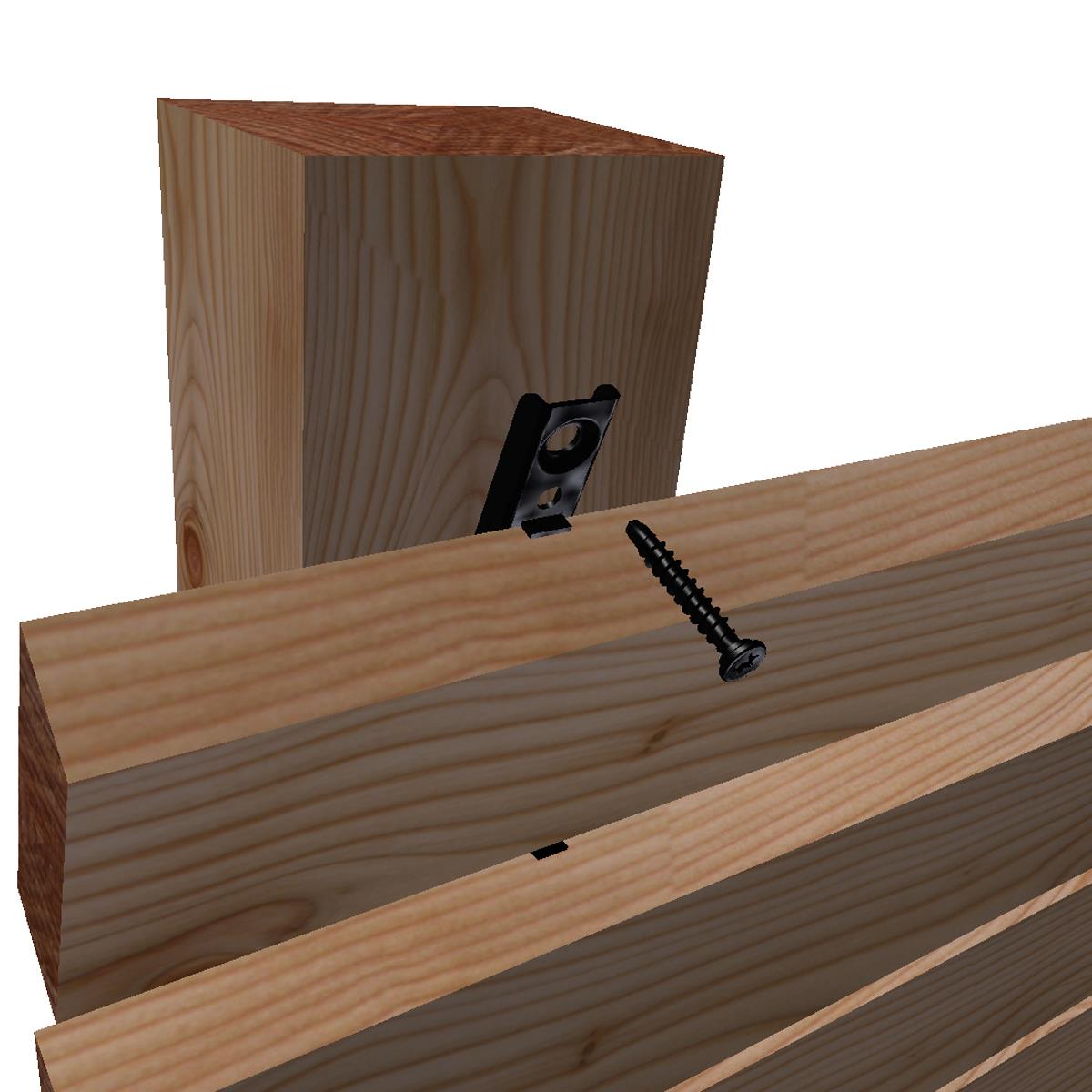FassadenClip® FCS  unsichtbare Befestigung von Holzfassaden 115 x 22 mm 300 Stück