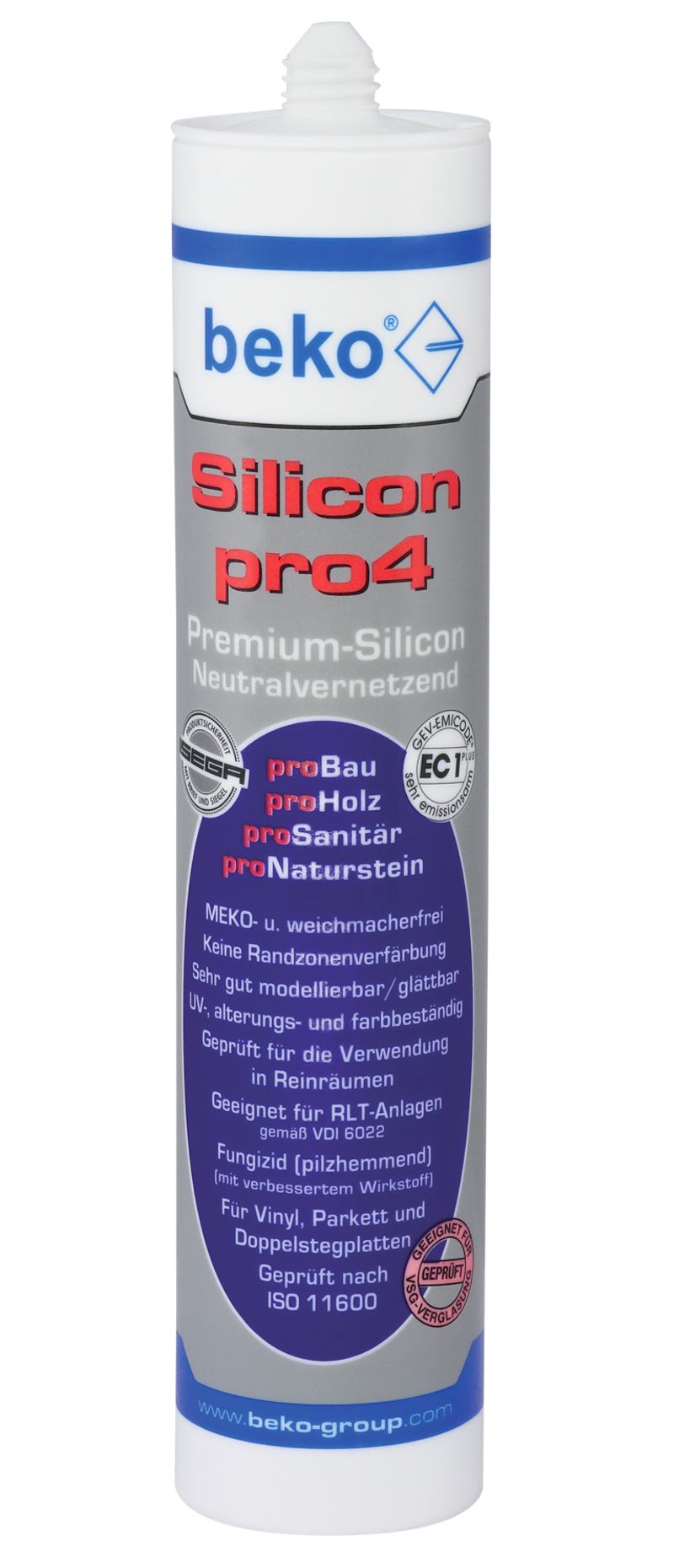 Silicon transparent pro4 - Neutralvernetzendes Premium-Silicon