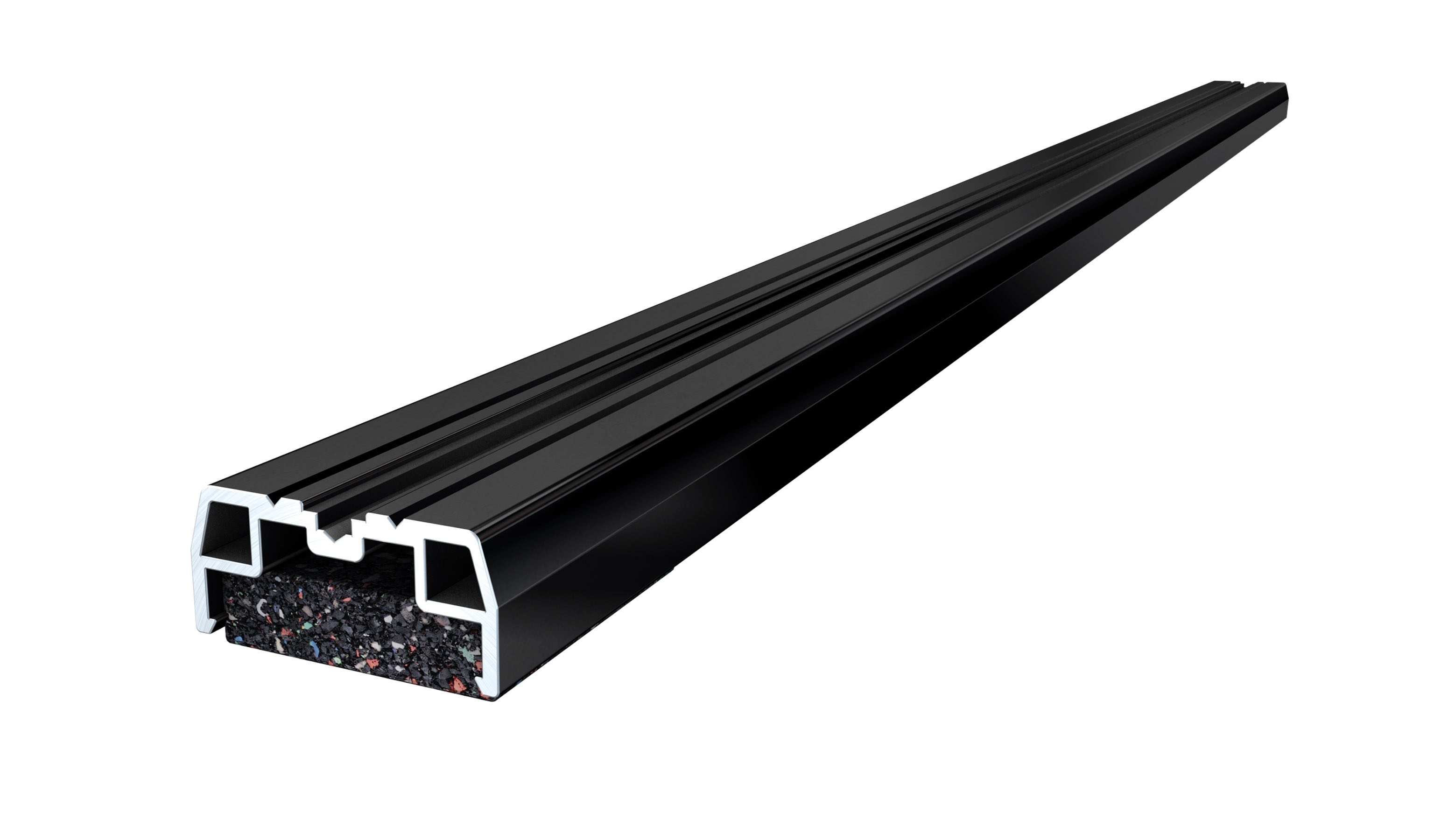 Isostep Aluminium Unterkonstruktion schwarz für Terrassen 3600 mm