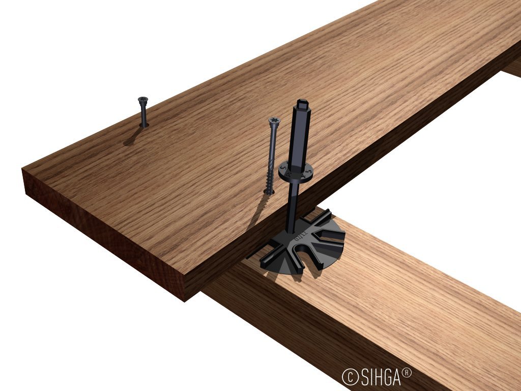 TerrassenFix® II TF - Terrassendielen Abstandshalter - konstruktiver Holzschutz