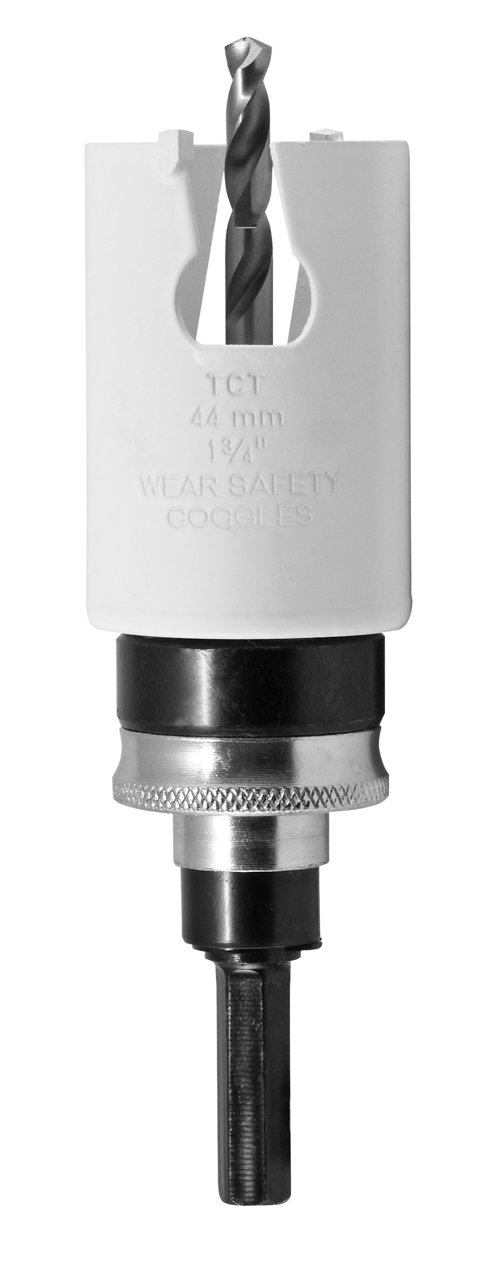Lochsäge Ø 44 x 65 mm - mit Zentrierbohrer, Adapter, Sechskantschlüssel