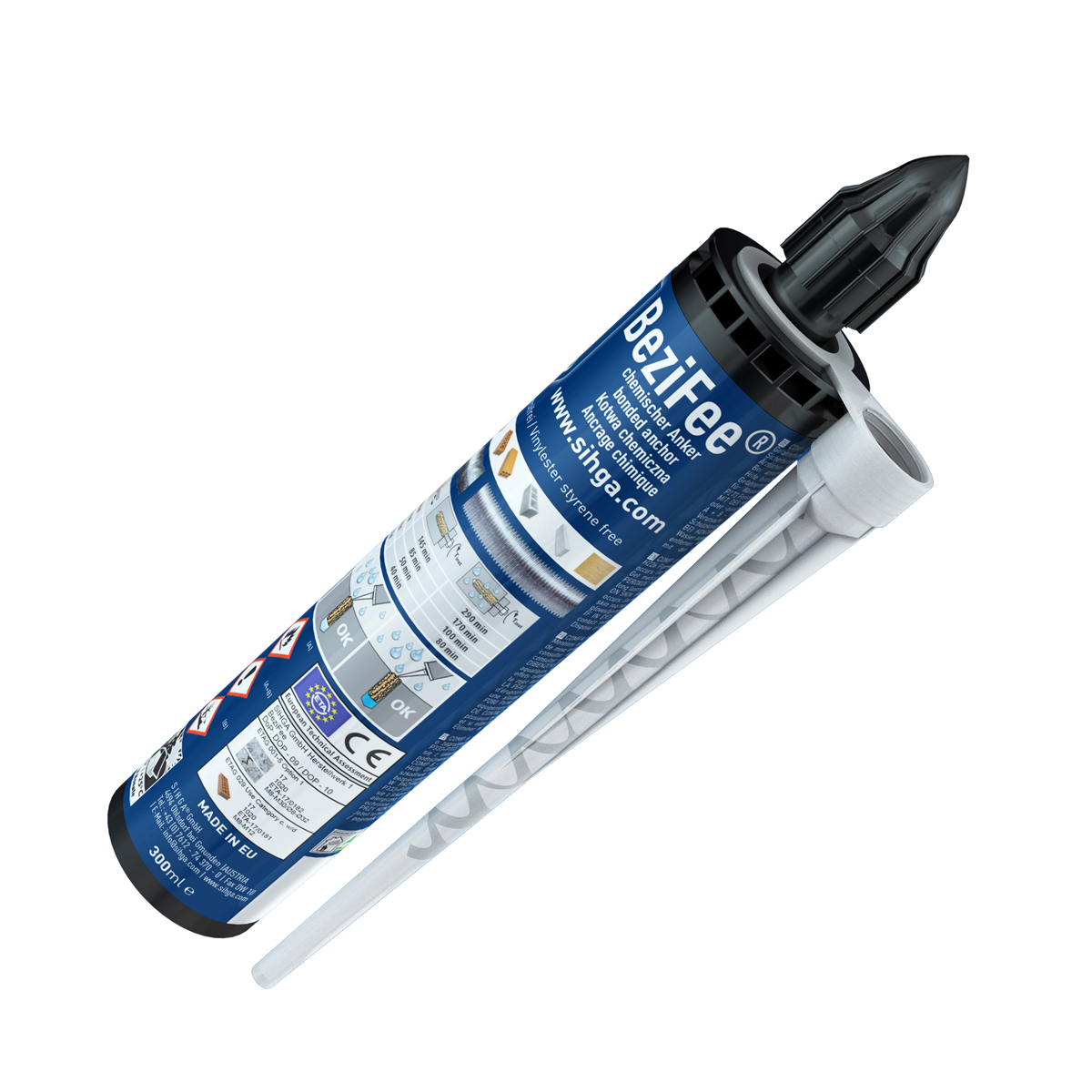BEZIFEE® 2 Komponenten Injektionskleber-System 2 x 300 ml