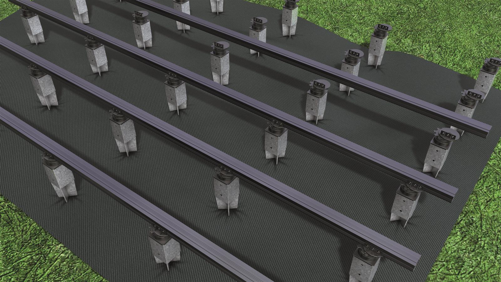 Terrassenlager Flex für Bodeneinschlaghülse